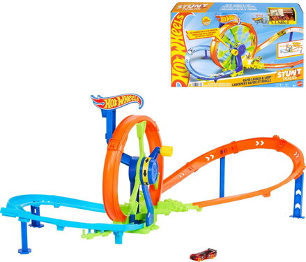 MATTEL HOT WHEELS Řetězový náraz set akční dráha s autíčkem
