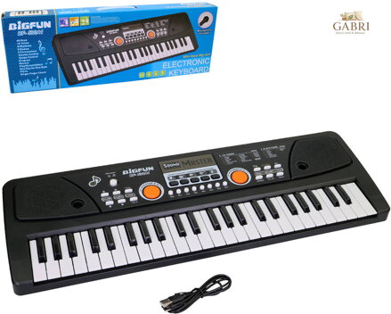 Pianko dětské 49kláves elektronický klavír na baterie s mikrofonem USB