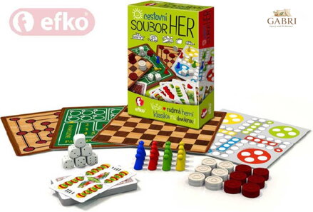 EFKO Soubor 6 her cestovní herní sada *SPOLEČENSKÉ HRY*