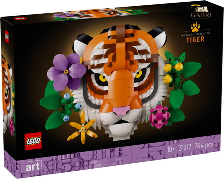 LEGO ART Kolekce zvířat Tygr 31217 STAVEBNICE