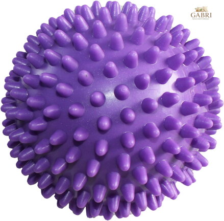 MERCO Míček masážní rehabilitační ježek 9cm s bodlinkami soft fialový