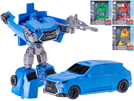 Auto/robot 2v1 transrobot plastový s přeměnou se zbraní 4 druhy