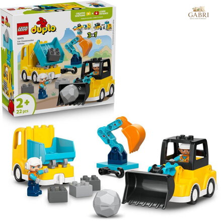 LEGO DUPLO Město: Vozidla na stavbě 3v1 10475 STAVEBNICE