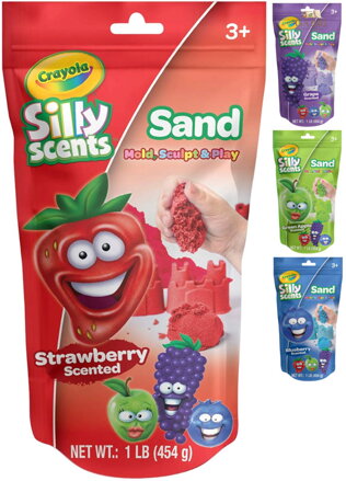 CRAYOLA Písek kinetický ovocný vonící 454g 4 druhy