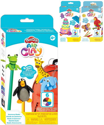 HASBRO PLAY-DOH Air startovací sada modelína 6 barev s doplňky 3 druhy