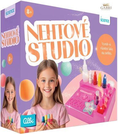 ALBI SCIENCE Nehtové studio kreativní set výroba laků na nehty