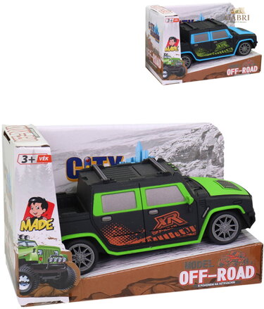 Auto terénní off-road 15cm plastový na setrvačník 2 barvy