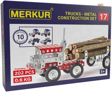 MERKUR M 017 Auto Kamion 202 dílků *KOVOVÁ STAVEBNICE*