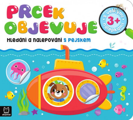Prcek objevuje Hledání a nalepování samolepky s pejskem