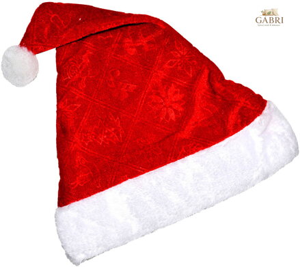 KARNEVAL Čepice vánoční s bambulí Santa *KARNEVALOVÝ DOPLNĚK*