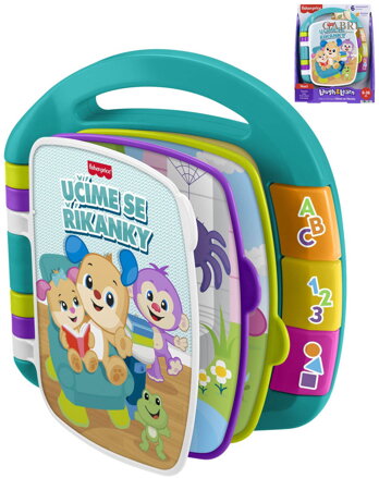 FISHER PRICE Učíme se říkanky knížka na baterie pro miminko CZ Zvuk