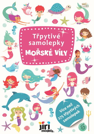 JIRI MODELS Samolepky třpytivé 275ks s glitry Mořské víly