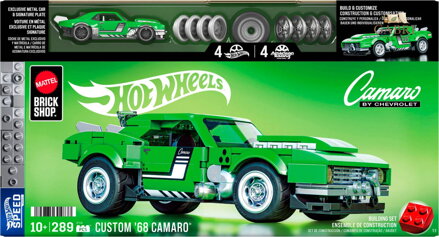 MATTEL Mega Hot Wheels extrémní rychlost auto Camaro 289 dílků stavebnice