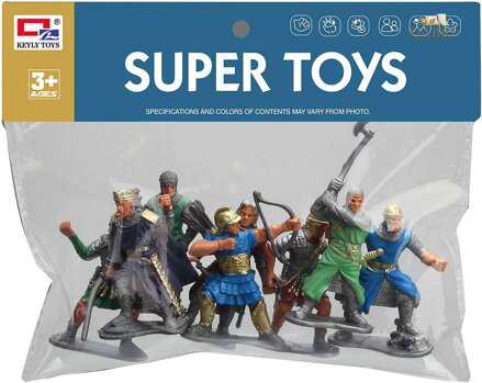 Římští válečníci bojovníci se zbraněmi plastové akční figurky 9cm set 8ks v sáčku