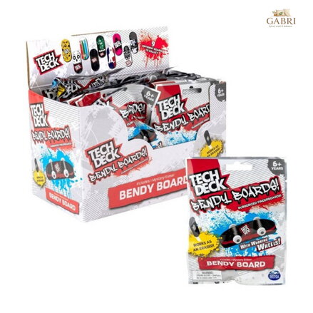 TechDeck Bendy Board Mini prstový skateboard trikový s překvapením