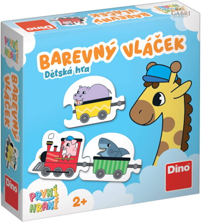 DINO HRA První hraní: Barevný vláček baby *SPOLEČENSKÉ HRY*
