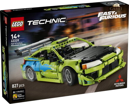 LEGO TECHNIC Auto Fast and Furious Mitsubishi Eclipse 42229 STAVEBNICE