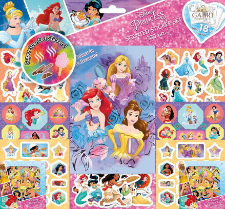 JIRI MODELS Samolepky plastické s vůní laserové Disney Princezny