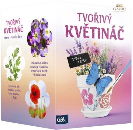 ALBI SCIENCE Tvořivý květináč kreativní set malý zahradník