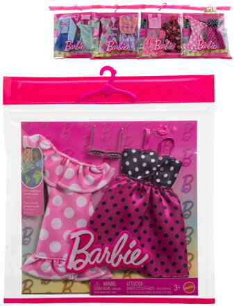 MATTEL BRB Oblečky pro panenku Barbie 2ks s doplňky 4 druhy