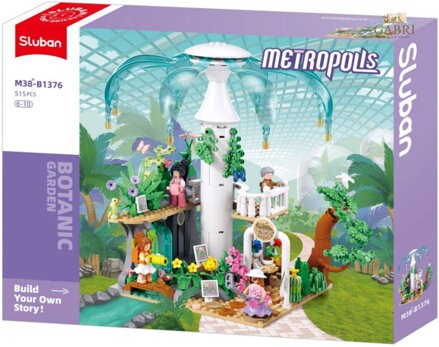SLUBAN Metropolis Botanická zahrada 515 dílků + 5 figurek STAVEBNICE