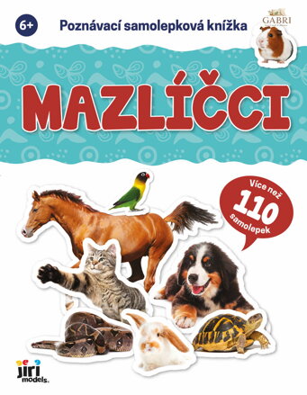 JIRI MODELS Poznávací samolepková knížka s kvízem Mazličci zvířátka
