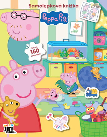 JIRI MODELS Samolepková knížka prasátko Peppa Pig 120+ samolepek