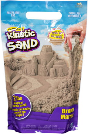 SPIN MASTER Kinetic Sand hnědý 900g tekutý písek