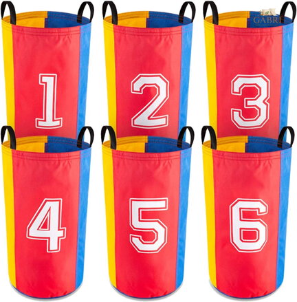MERCO Hra skákací pytel barevný 50x70cm čísla set 6ks