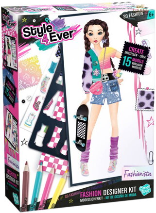 Style4Ever dětské návrhářské studio kreativní set módní návrhářka