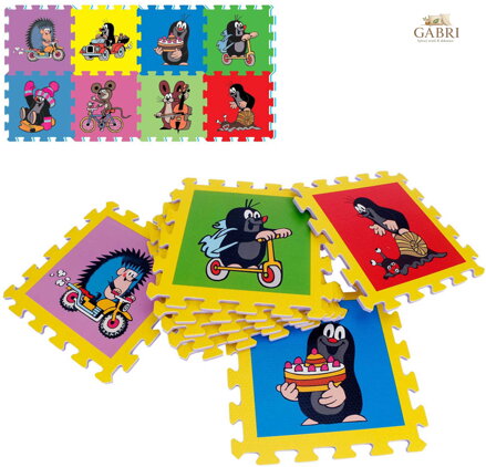 Měkké bloky 6ks pěnový koberec Krtek (Krteček) puzzle podložka na zem