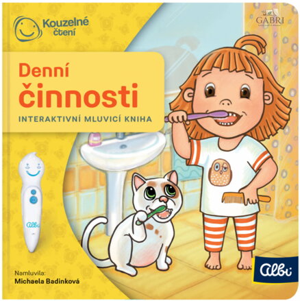 ALBI Kouzelné čtení Kniha interaktivní Denní činnosti baby minikniha