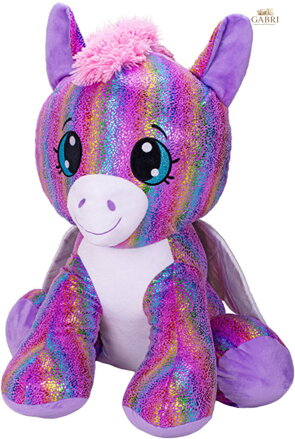 PLYŠ Pegas Star Sparkle 70cm duhový sedící *PLYŠOVÉ HRAČKY*