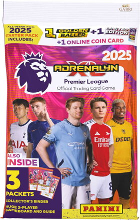 PANINI PREMIER LEAGUE 2025 Sběratelské karty Adrenalyn XL Starter Set