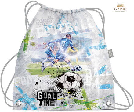 Sáček školní na přezůvky Goal Time stahovací pytel na záda Fotbal
