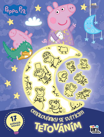 JIRI MODELS Omalovánky se svítícím tetováním Peppa Pig