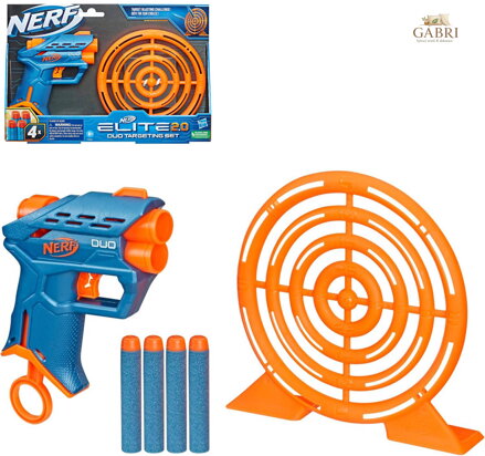 HASBRO NERF Elite 2.0 Duo Targeting Set blaster s terčem + 4 šipky