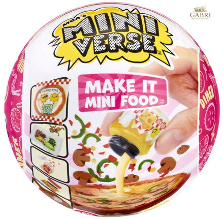 MGAs Mini Verse umělé jídlo občerstvení s doplňky série 2 s překvapením v kouli