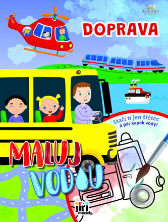 JIRI MODELS Maluj vodou A4 Doprava omalovánky