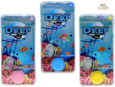 Hra vodní Destination Deep navlékání kroužků na hroty 3 barvy plast