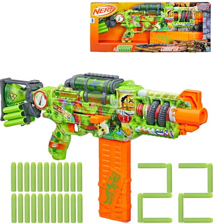 HASBRO NERF Zombie Corruptor set blaster + 22 šipek