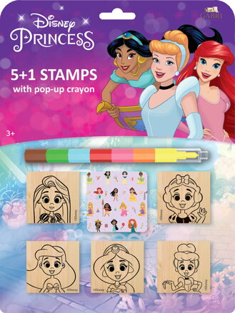 JIRI MODELS Razítka 5+1 s pop-up voskovou Disney Princezny