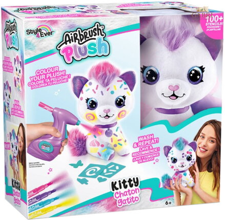 EP Line Airbrush studio Kočička kreativní set s rozprašovací pistolí na baterie