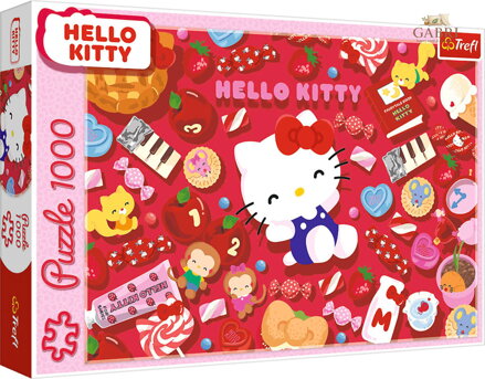 TREFL PUZZLE Hello Kitty 68x48cm skládačka 1000 dílků
