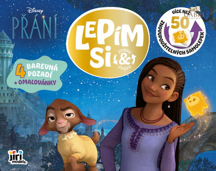 JIRI MODELS Lepím si znovu Disney Přání zábava se samolepkami