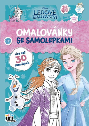 JIRI MODELS Omalovánky A4 se samolepkami Ledové Království (Frozen)