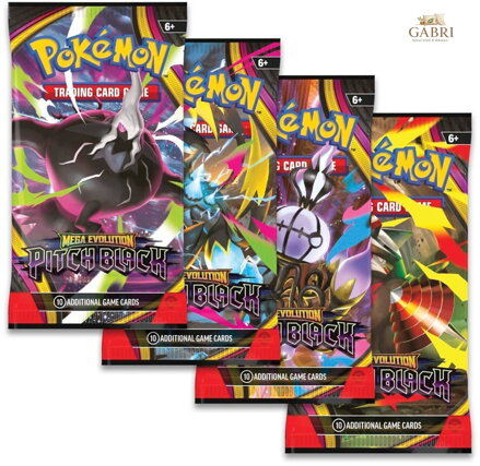 Pokémon TCG: ME05 Pitch Black Booster set 10 karet v sáčku