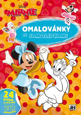JIRI MODELS Omalovánky A4 se samolepkami Disney Minnie Mouse