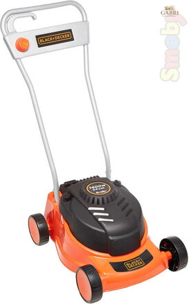 SMOBY Black and Decker sekačka zahradní dětská 35x56x23cm černooranžová plast