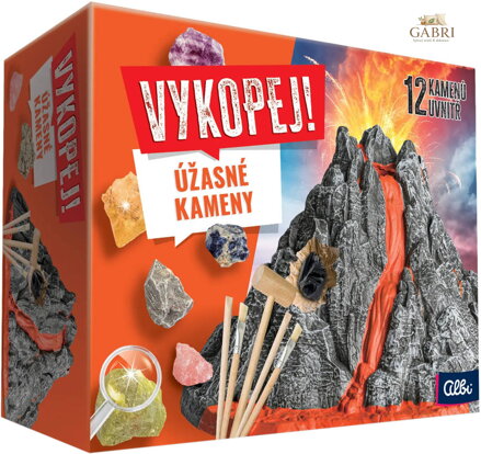 ALBI Vykopej! Úžasné kameny malý mineralog
